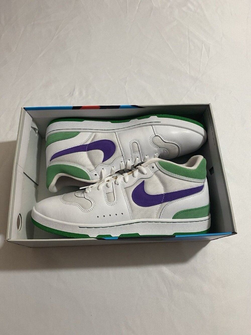 New Mens Size 14 White Green Grape Nike Attack Tennis Shoes FZ2097 101